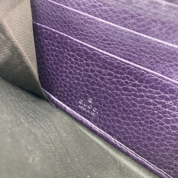 RARE Vintage Gucci Bamboo Zippy Wallet - Box & Card Included - Picture 8 of 14